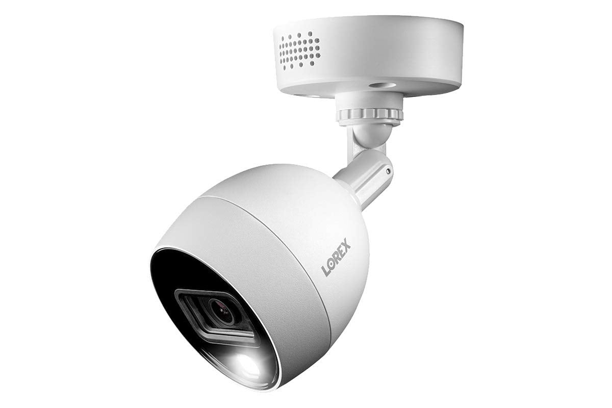 Lorex 4K Indoor/Outdoor Ultra HD Motion Detected Wired Security Surveillance Add-On Bullet Camera - with IR Night Vision and Long Range