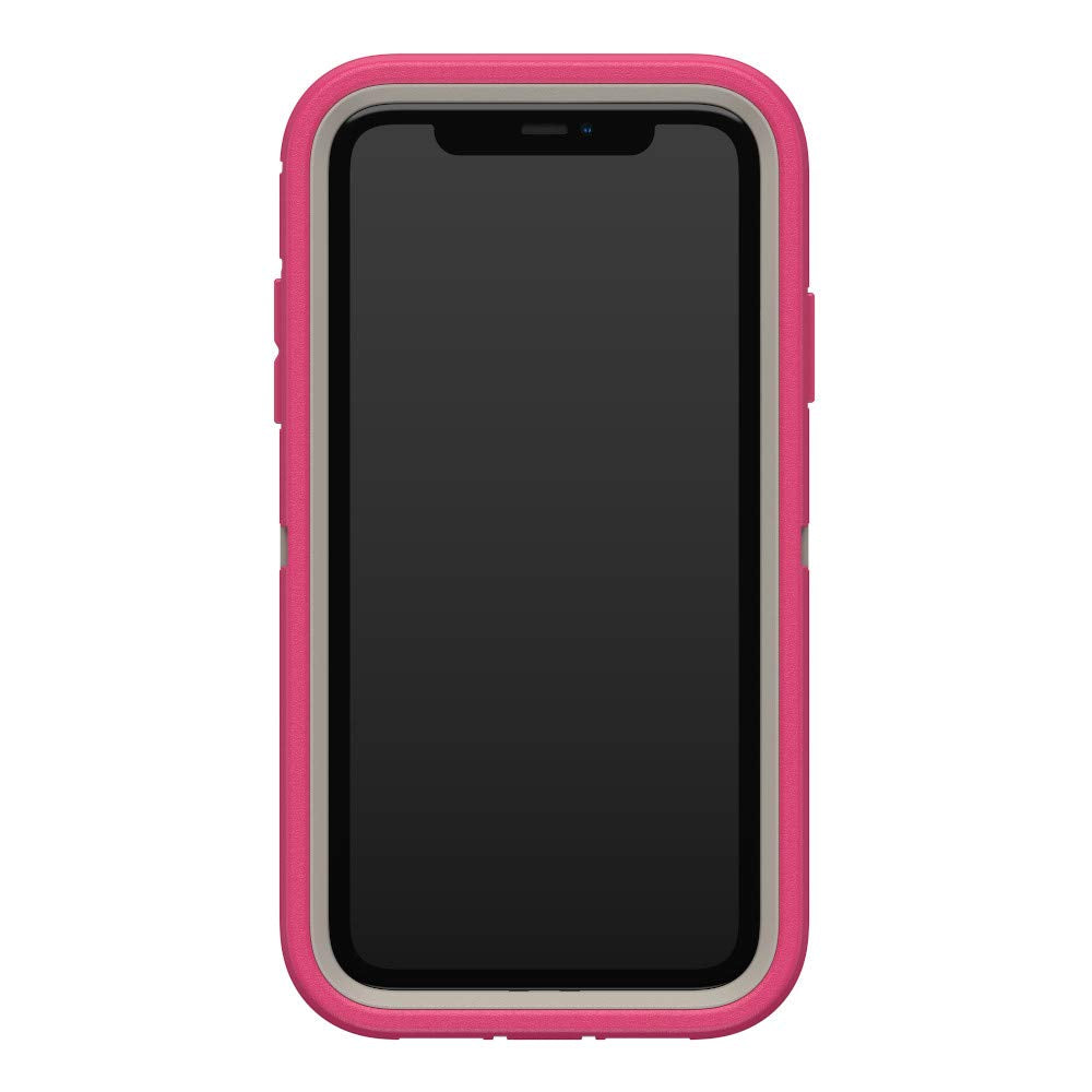 OtterBox iPhone 11 Defender Series Case - Love Bug (Raspberry Pink) (Dove/Raspberry), Rugged & Durable, with Port Protection, Includes Holster Clip