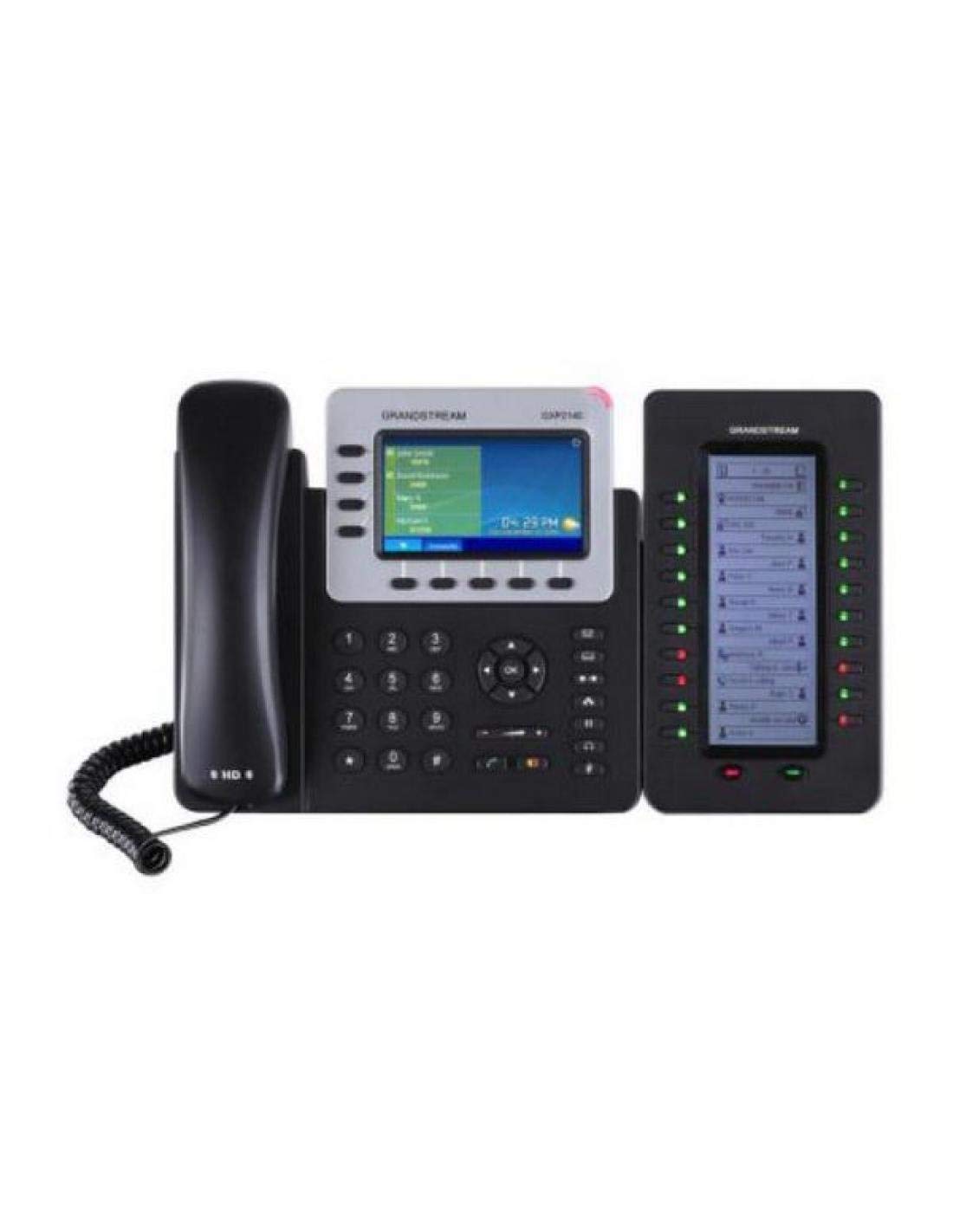 Grandstream GXP2140 IP Phone | 4 Lines, 4 SIP Accounts | 4.3-Inch Color Display | Dual-Port Gigabit Ethernet with Integrated PoE