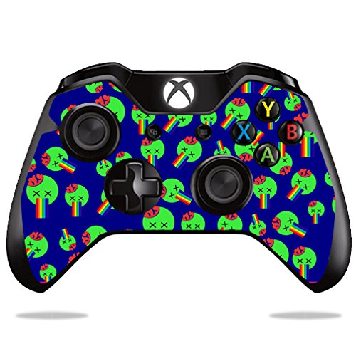 MightySkins Skin Compatible with Microsoft Xbox One/One S Controller Case wrap Cover Sticker Skins Rainbow Brains Out