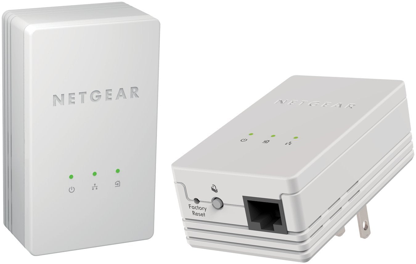 Netgear XAVB1301-100PAS Powerline 200Mbps Mini Adapter - Starter Kit (XAVB1301)