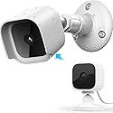 Blink Mini Wall Mount Bracket with Protective Case?Weather Proof 360 Degree Protective Adjustable Indoor/Outdoor Small Mount(1 Pack White?Camera not