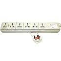 VCT WPS-UK 220-240 Volt Universal Power Strip Surge Protector with 6 Universal Outlets 13A Max. 3250W with UK Plug