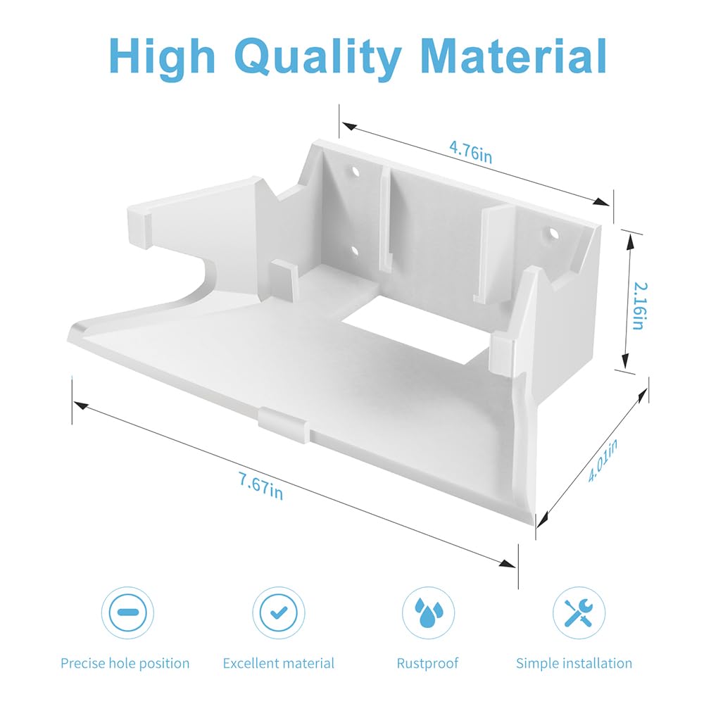 KINEEPLE 2in1 Wall mounting Kit for Starlink Router Wall Mount and Starlink Ethernet Adapter Wall Mount Bracket Holder,Stability Protection