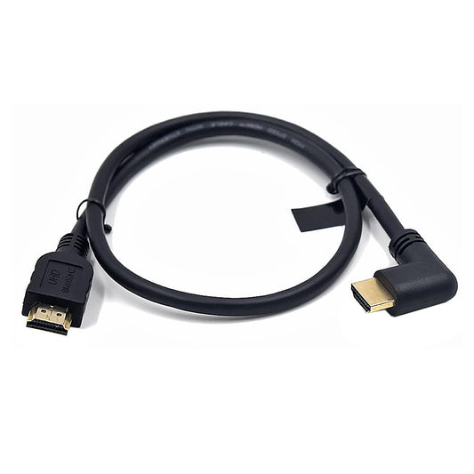 Kework 2 Feet 48Gbps HDMI 8K@60Hz Ultra HD Cable, Straight Male to Right Angle Male HDMI 2.1 High Speed Shield Cord for Xbox TV PS4 PS5 Switch