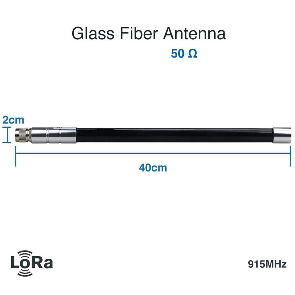 LoRa Gateway Antenna 3dbi Gain Indoor Outdoor Omni-Directional Glass Fiber LoRaWan Antenna N-Male SMA Connect Cable Ultra Distance Transmission 915MHz