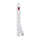 CyberPower GS60304 Power Strip, 6 Outlets, 3 Foot Power Cord White