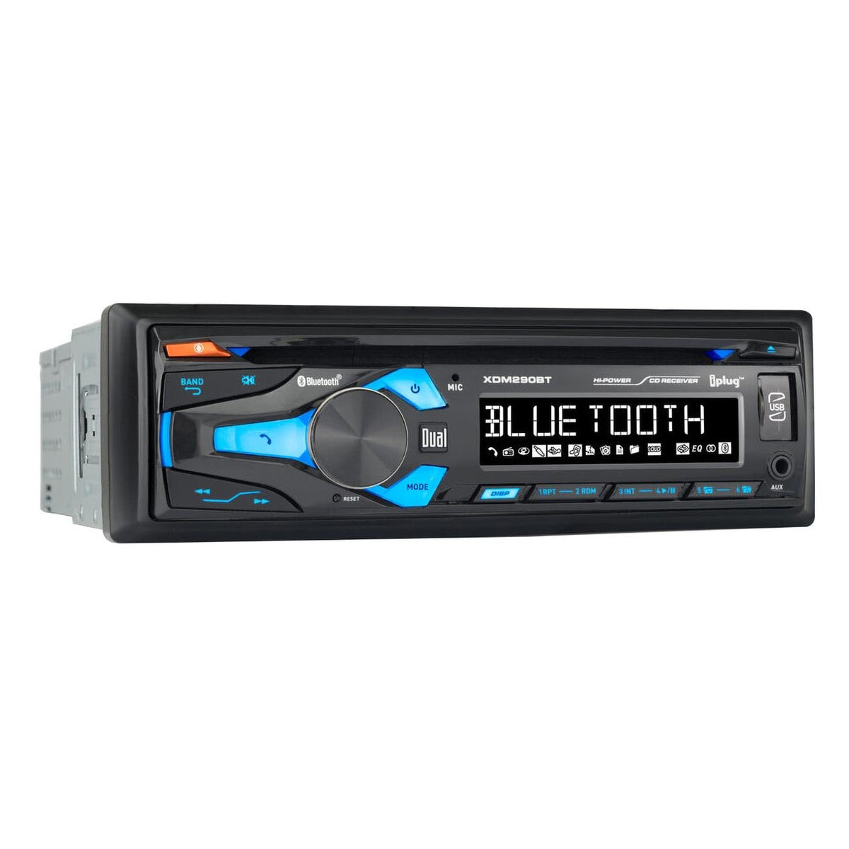 Dual XDM290BT Single Din Am/fm Cd Player With Bluetooth Usb Aux In 200 Watts Max