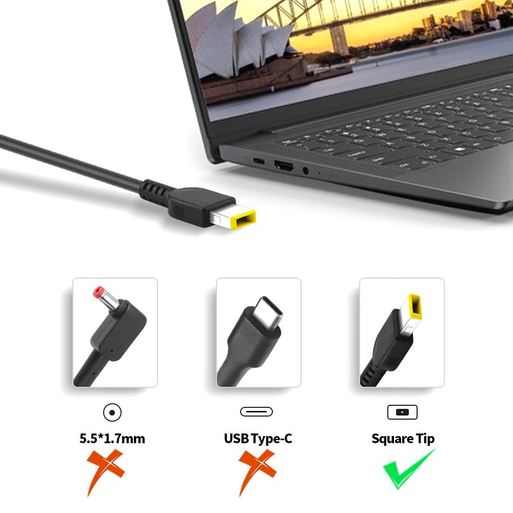 HSXIRQA 90W AC Power Adapter for Lenovo Thinkcentre Neo 50a 50q 30a M70q M73 M75q M80q M83 M90q M93p M700 M710 M710q M715q M720 M900 M910 M910q m53…