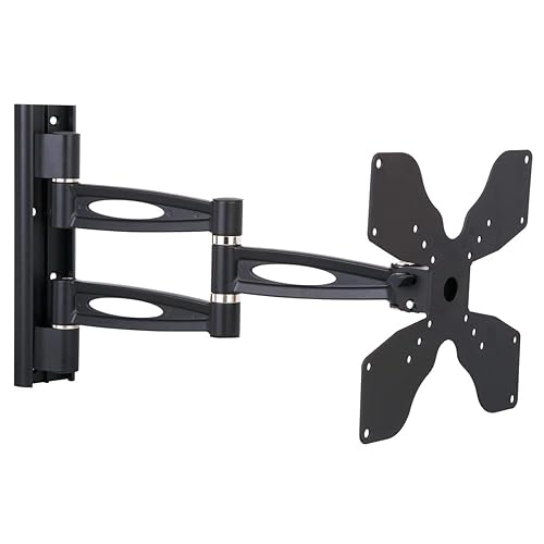TygerClaw LCD5006BLK Full Motion Wall Mount for 23-40 in. Flat Panel TV44; Black
