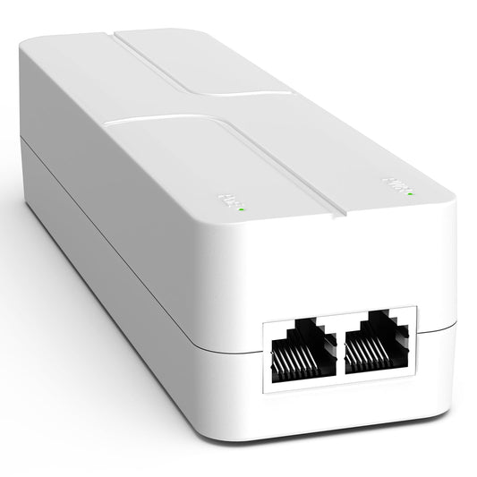 YuanLey 2.5G PoE Injector 60W, PoE+ Injector Converts Non-PoE to PoE+, 55V IEEE 802.3at/af, 10/100/1000/2500Mbps Ethernet PoE Adapter Plug & Play