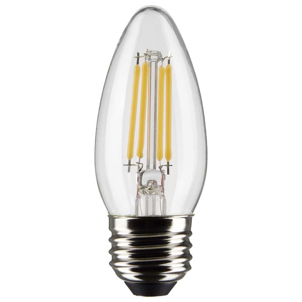 Satco 6Pk 4w B11 LED 2700K Medium Base Dimmable - 40w equiv