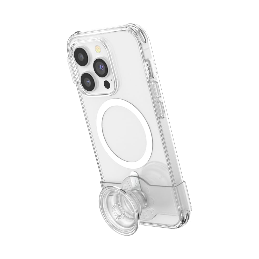 PopSockets iPhone 14 Pro Phone Case with MagSafe, Wireless Charging Compatible, Clear - iPhone 14 Pro MS Clear