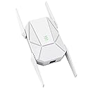 2026 AX1800 WiFi 6 Extender Signal Booster - Dual Band 2.4G/600Mbps & 5.8G/1200Mbps, WiFi Extender with Gigabit Port, 802.11AX Tech, 15999 Sq.Ft Long