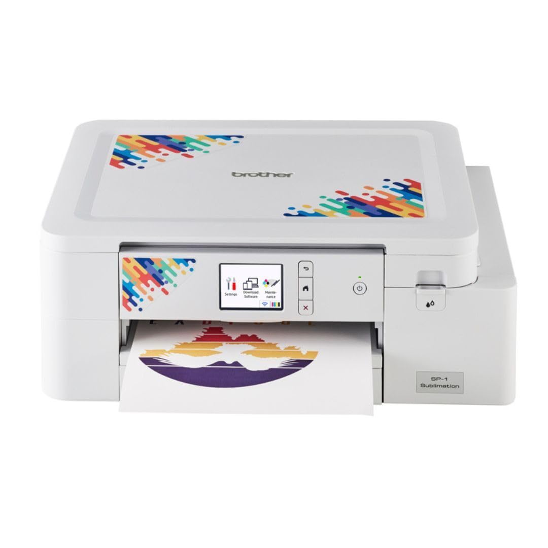 Brother Sublimation Printer - High-Speed Printing with Wireless Connectivity Bundle with Ink Cartridges (Black, Cyan, Magenta, and Yellow) (5 Items)