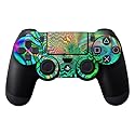 MightySkins Skin Compatible with Sony PS4 Controller - Psychedelic | Protective, Durable, and Unique Vinyl Decal wrap Cover | Easy to Apply, Remove