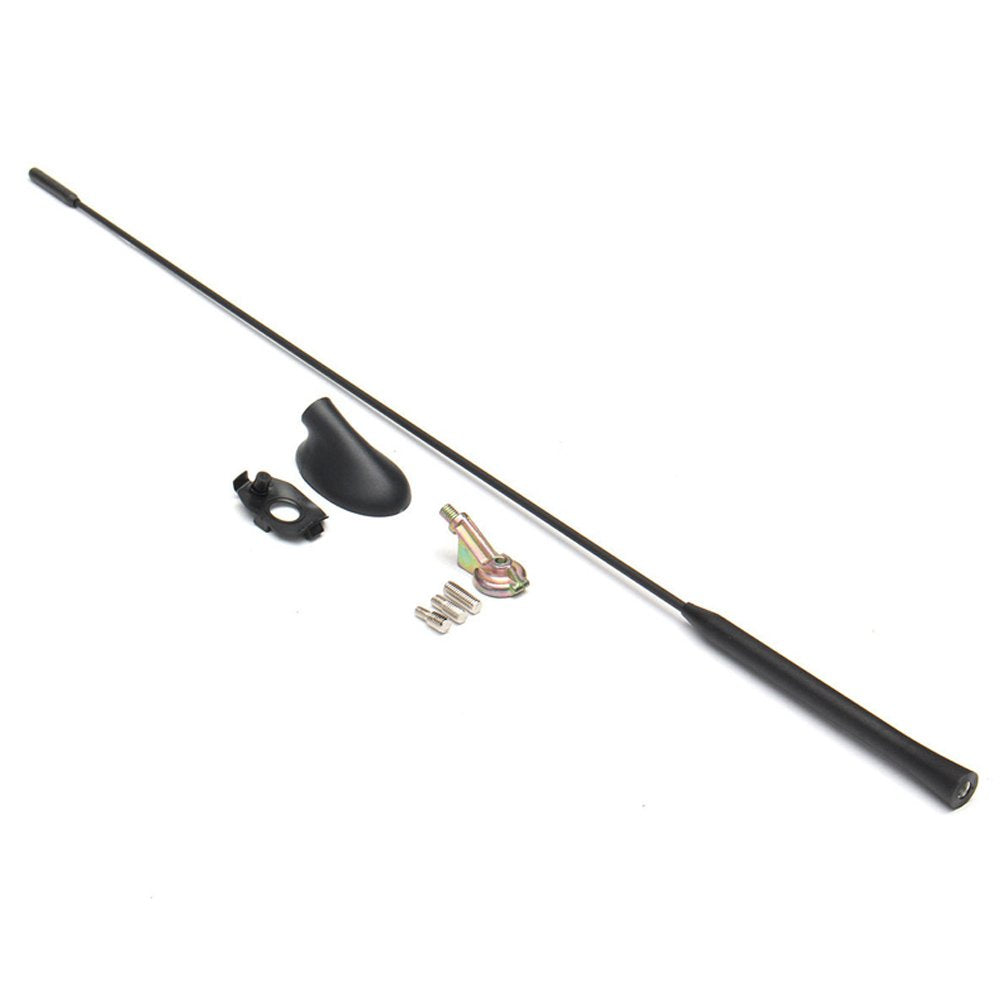PolarLander Car Styling Roof AM/FM Aerial Black Antenna Mast Signal with Base Kit for Ford Focus 2000-2007