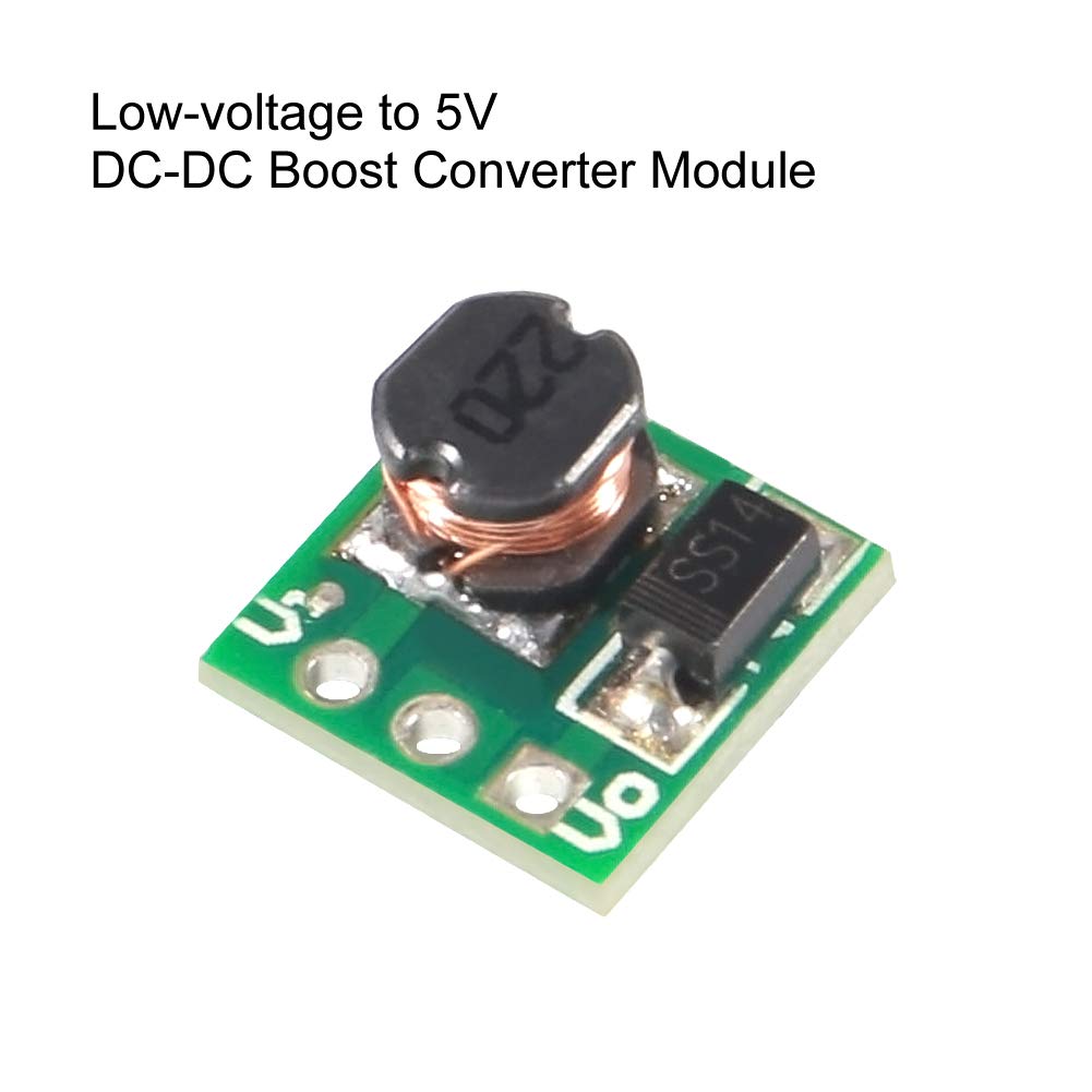 AITRIP 10PCS DC-DC Boost Converter Module, 0.9-5V to 5V Step Up Power Module Voltage Boost Converter Board