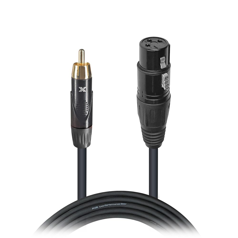 Prox XC-RXF25 25 Ft. Unbalanced RCA to XLR3-F High Performance Audio Cable