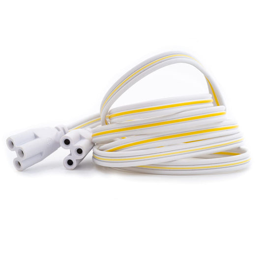 12 Pack T5 T8 LED Lamp Connecting Wire?Double End 3Pin Connector Cable 2FT Ceiling Lights Daylight LED Integrated Tube Cable?24 Inch Linkable Cords