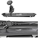 SwiftGaze Stainless Steel Phone Mount for 2018-2023 Wrangler JL (NOT 4xe) & 2020-2023 Gladiator Magnetic & Clamp Dual Heads All-Metal Shakeproof