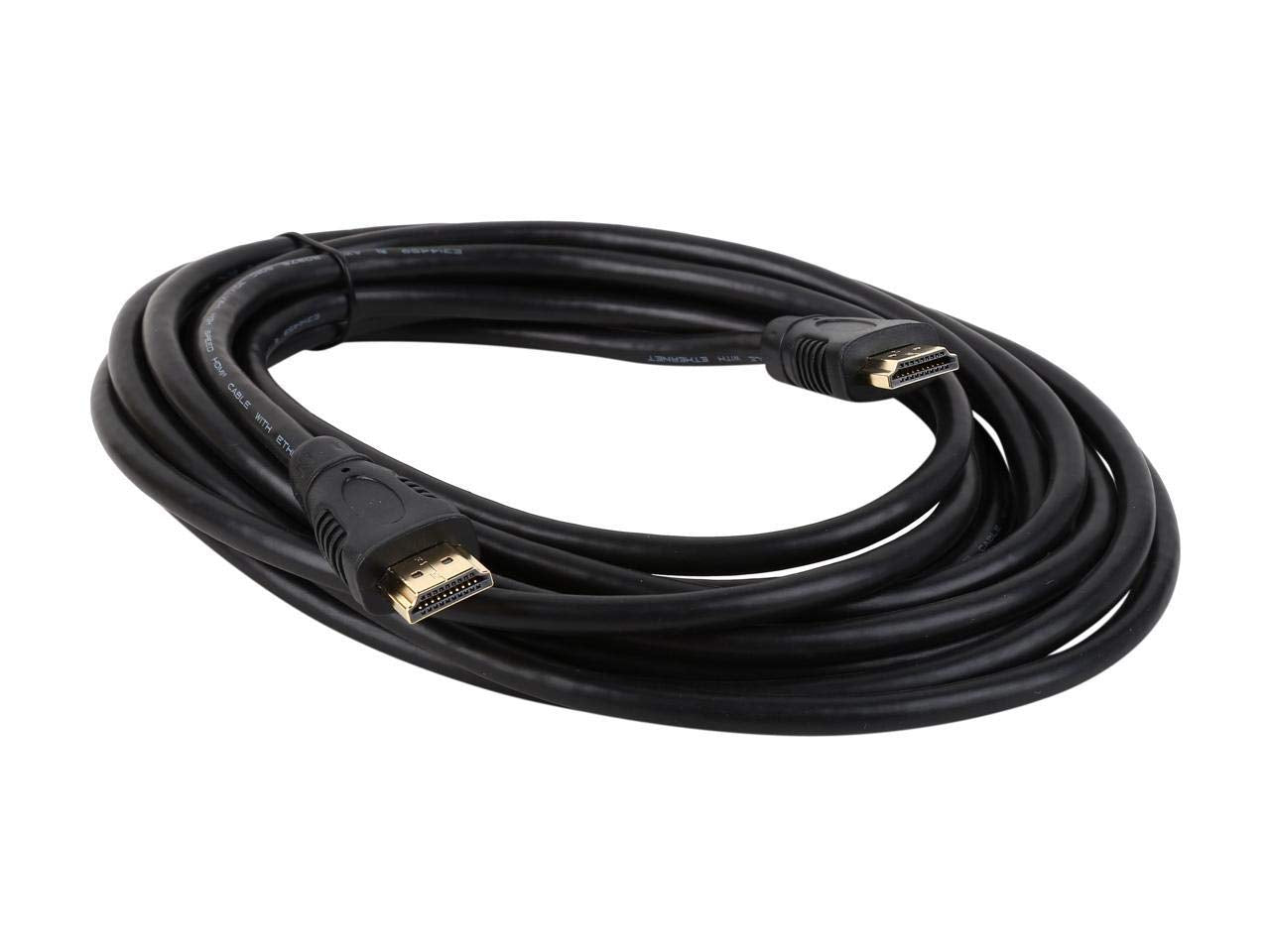Nippon Labs HDMI-HS-15-2P [15 ft. 2-Pack] HDMI 2.0 Cable, High-Speed HDTV Cable, Supports Ethernet, 3D, 4K and Audio Return, 2 Pack, 15 Feet