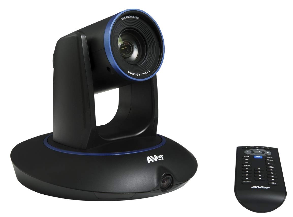 AVer TR530 PTZ Camera - 30x Optical Zoom Auto Tracking Camera - Pan/Tilt/Zoom Full HD 1080p with 120 Degree Field of View