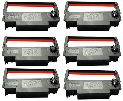 ERC-30 34 38 Ribbon Ink Cartridge Receipt Printer Black and Red, ERC30 Compatible with Epson Printer SNBC BTP-M280, BTP-M280A, BTP-M280B, BTP-M280D
