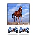 MightySkins Skin Compatible with Sony Playstation 3 PS3 Slim Skins + 2 Controller Skins Sticker Horse