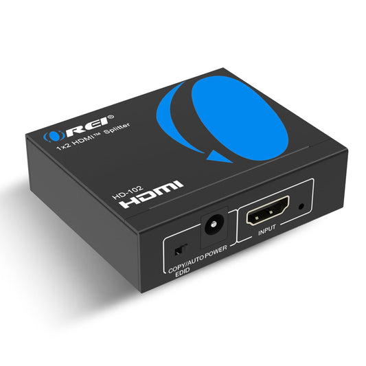 OREI HDMI Splitter 1 in 2 Out - For TV Mirror Only - Not for Multi Monitors, No HDCP bypass, USB Powered, No Adapter Included,1080P@60Hz & 4K@30Hz