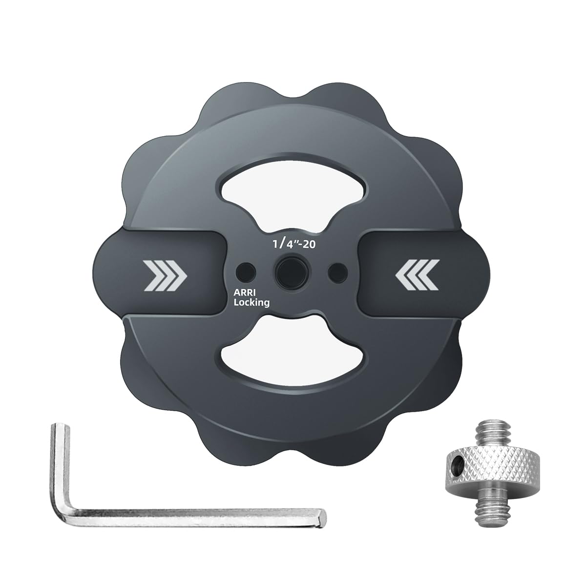 Magnetic Phone Tripod Mount,1/4" Thread Cold Shoe 360° Rotation,Compatible with iPhone16 15 14 13 12 Pro All Series,Magnetic Ring iPhone Tripod Mount
