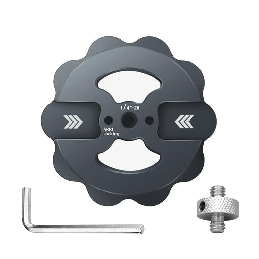 Magnetic Phone Tripod Mount,1/4" Thread Cold Shoe 360° Rotation,Compatible with iPhone16 15 14 13 12 Pro All Series,Magnetic Ring iPhone Tripod Mount