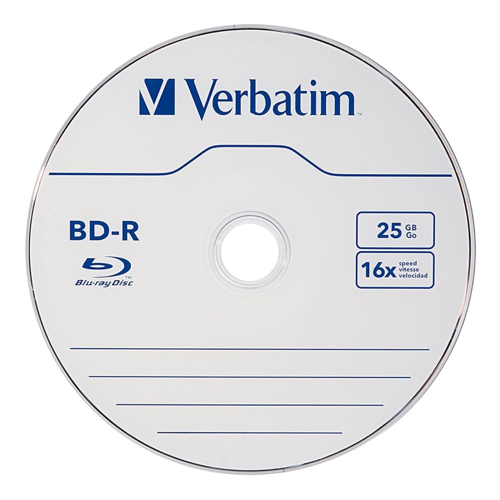 VERBATIM BD-R 25GB 16X with Branded SURFACE-25PK Spindle