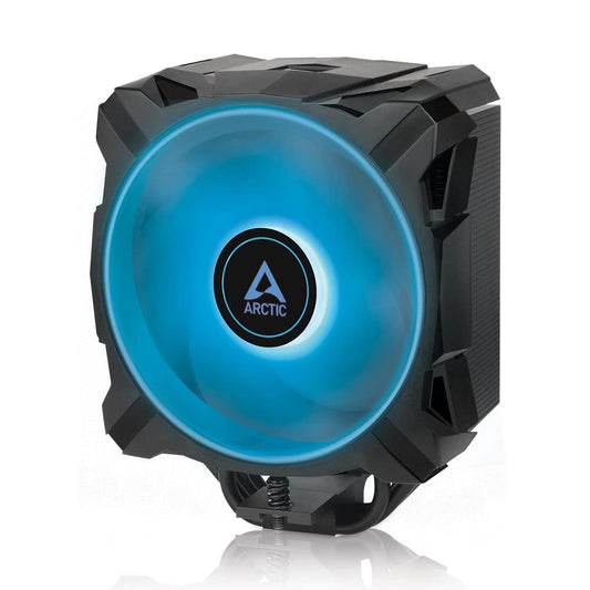 ARCTIC Freezer i35 RGB - Single Tower CPU Cooler with RGB, Intel Specific, Pressure Optimized 120 mm P-Fan, 200-1700 RPM, 4 Heat Pipes, incl. MX-5