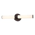 JONATHAN Y 20" Oil Rubbed Bronze/White Integrated LED Vanity Light, Mid-Century Modern Iron Sconce with Frosted Acrylic Shade, Dimmable Bathroom Light