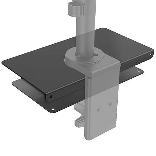 WALI Monitor Mount Reinforcement Plate for Thin, Glass, and Other Fragile Table Tops, with Most Monitor Bracket Grommet C Clamp Installation (CGRP-B)