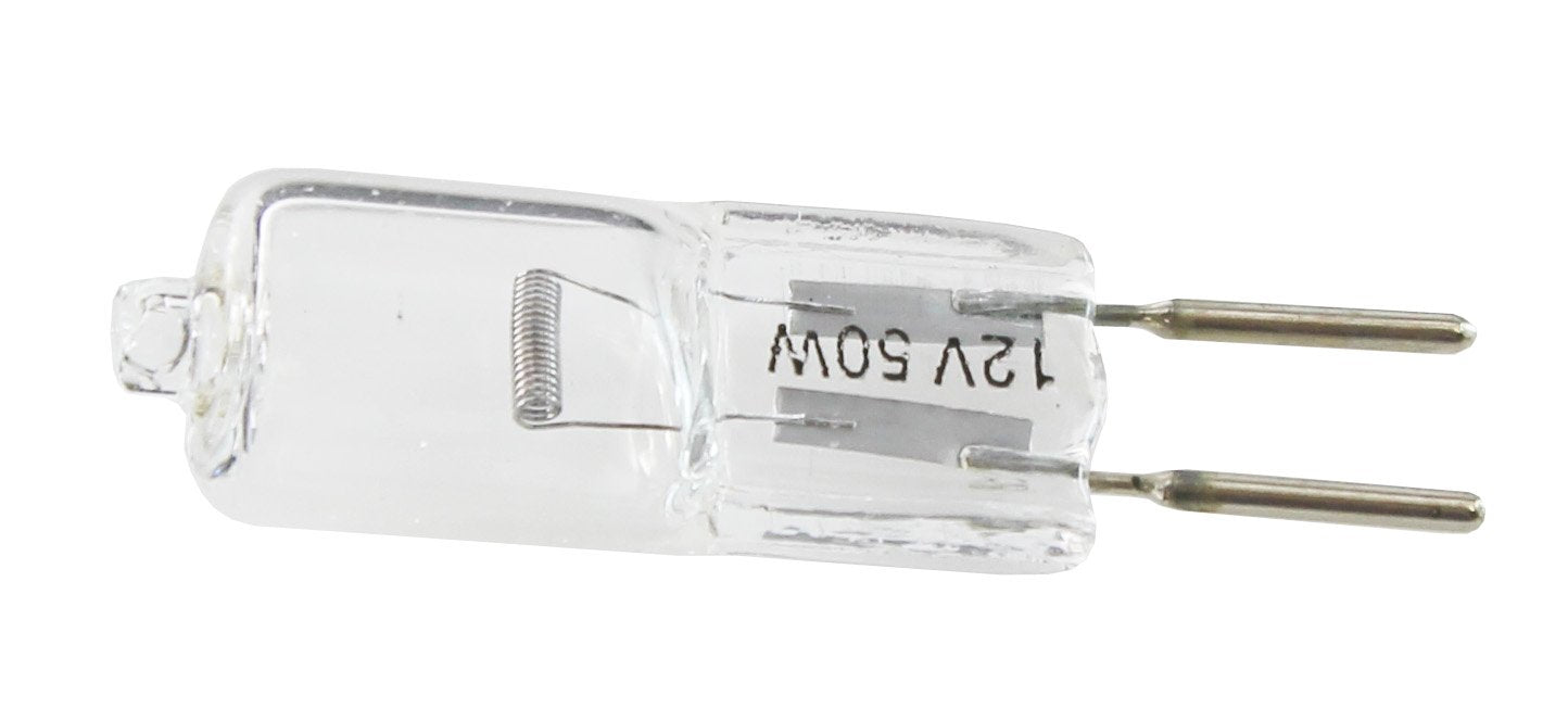 Higuchi JC5043-50 Watt Halogen Bi-Pin Light Bulb, GY6.35 Base, 12 Volt