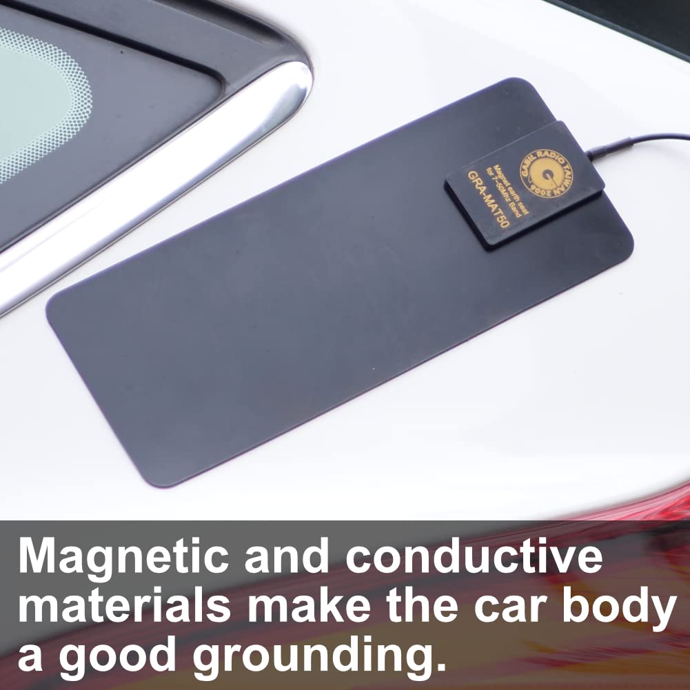 GRA MAT50 HF Ground Enhancement Mat for Mobile Screwdriver Antennas, Improves SWR and Ground Coupling for 7 to 50MHz, Dual Pack Support for 3.5MHz