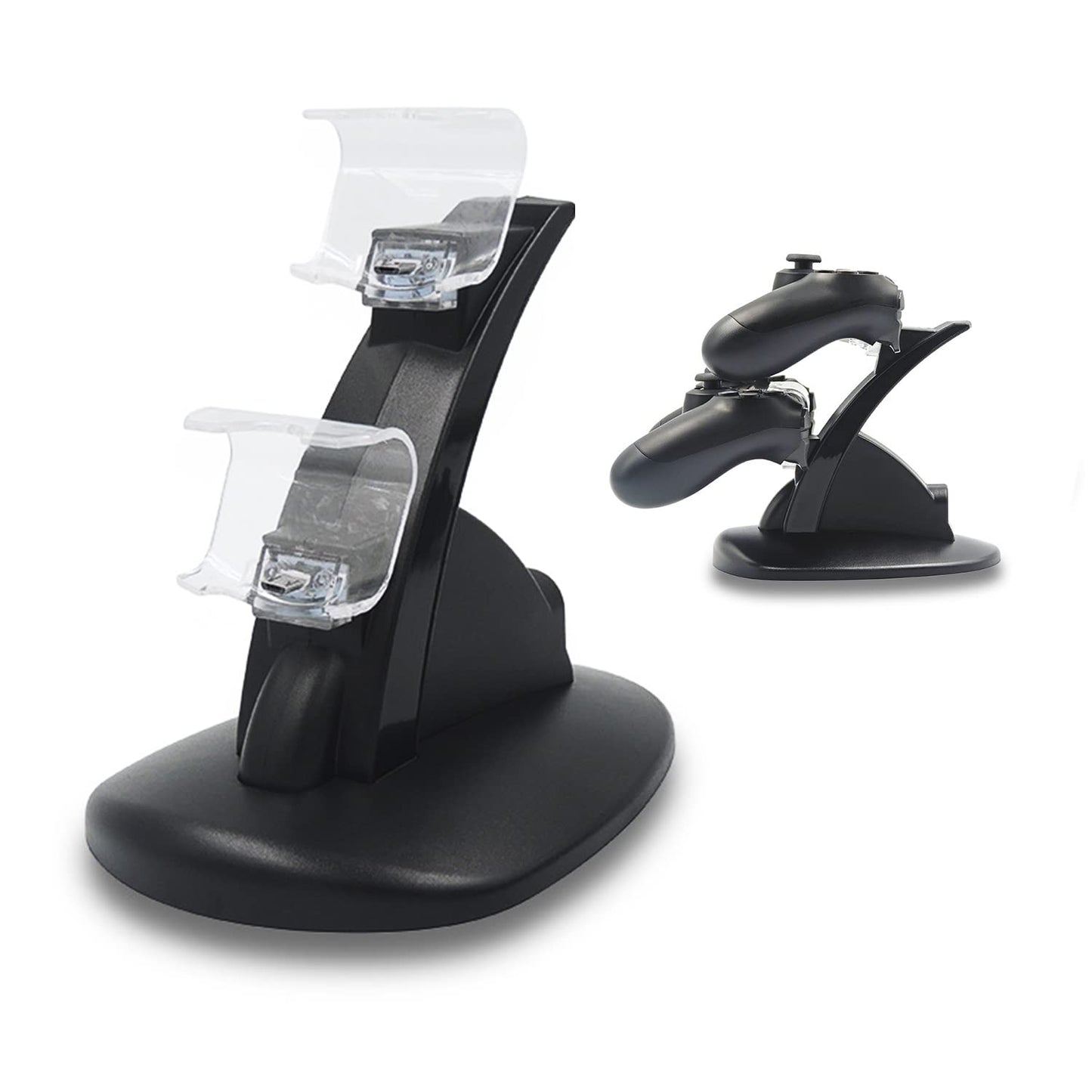 SOGOCOOL Controller Charger Dock Station for PS4 Controller Charging Dock Station (A - Black)