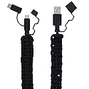 Scipio STPARADROID 2Ft Paracord Cell Phone Charging Cord Micro and USB-C(R) to USB Cable - 20ft Survival Cable Gamer Charging Cord Android Power Cord