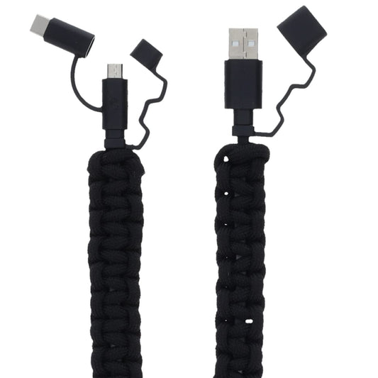 Scipio STPARADROID 2Ft Paracord Cell Phone Charging Cord Micro and USB-C(R) to USB Cable - 20ft Survival Cable Gamer Charging Cord Android Power Cord