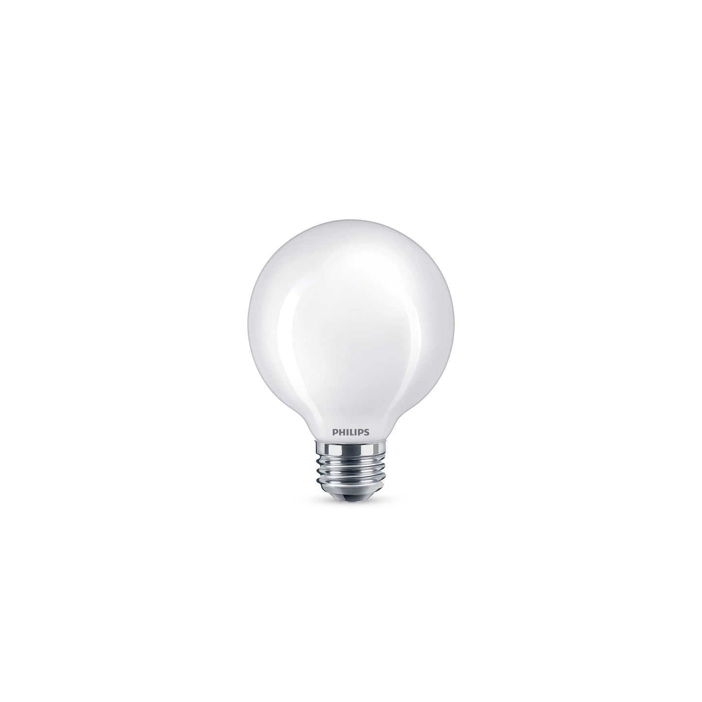 PHILIPS LED 60W G25 3-Pack Basic Soft White (2700K) 500 Lumen (5.5W = 60W) Frosted Flicker-Free Light Bulbs