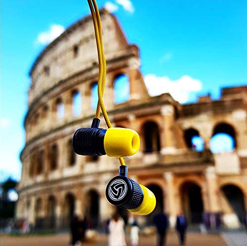 LUDOS Ultra Wired Earbuds in-Ear Headphones, 5 Years Warranty, Earphones with Microphone, Noise Isolating Ear Buds, Memory Foam for iPhone, Samsung…