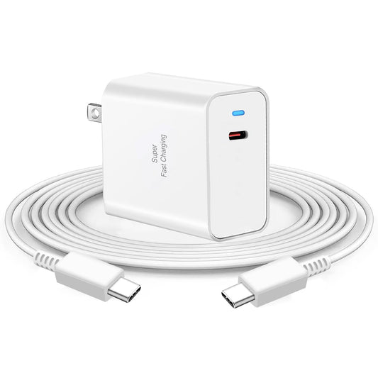 45W USB Type C Super Fast Charging Wall Charger for Samsung Galaxy S26 Ultra/S26/S26+/S25 Ultra/S25/24 Ultra/S24/S23 Ultra/S22 Ultra with 6Ft USB-C