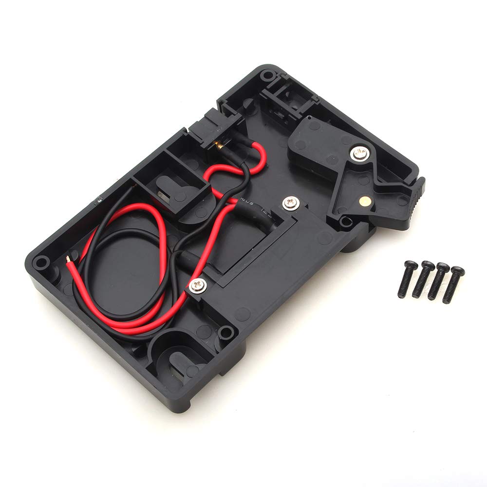 FocusFoto Battery Power Supply Adapter Plate with D-tap Output for ANT0N Bauer Gold Mount Battery for Panasonic DSLR Camera Camcorder