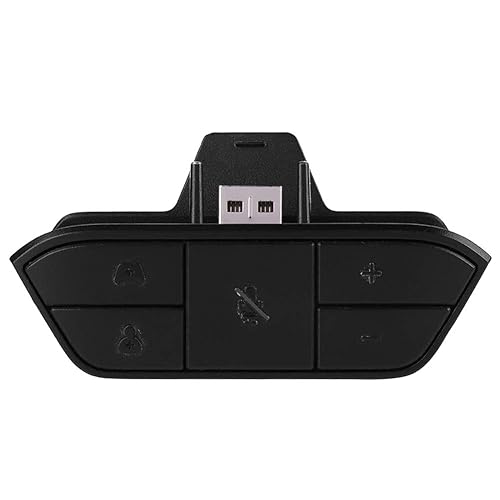 ASHATA Stereo Headset Adapter for One Game Controller, for Headphone Converter with 3.5mm Audio Jack