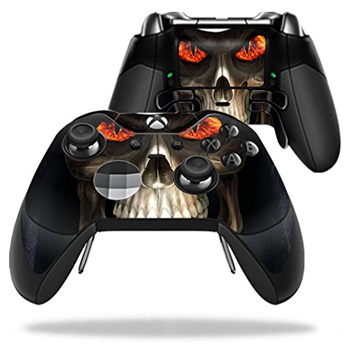 MightySkins Skin Compatible with Microsoft Xbox One Elite Controller - Evil Reaper | Protective, Durable, and Unique Vinyl wrap Cover | Easy to Apply