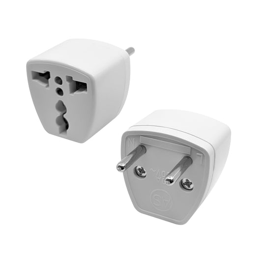 Universal Travel AC Wall Power Adapter Converts USA, China, UK, AU, & Other Plugs to EU Socket (2-PACK) by CNFPINCEU