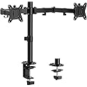 ErGear Dual Monitor Stand, Heavy Duty Adjustable Monitor Desk Mount for 2 Screens up to 32 Inches, Fully Adjustable Height, Tilt, Swivel, Rotate