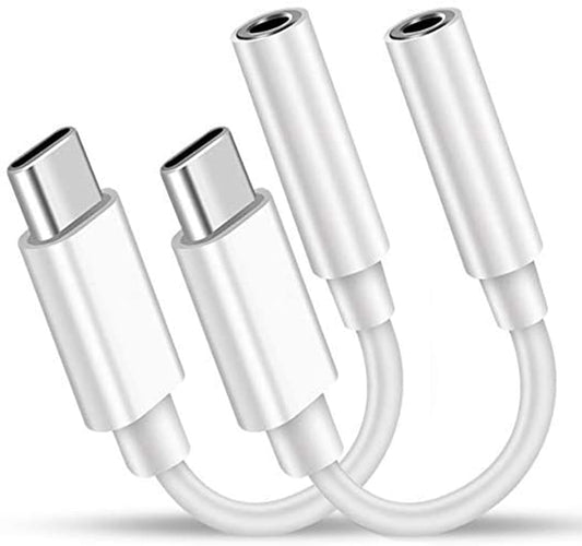 USB C to 3.5mm Headphone Jack Adapter Compatible with Pixel 6 5 4 3 2 XL, iPhone 15 Plus Pro Max, iPad Pro 2018-2022, Sony HTC Moto Samsung Galaxy S21